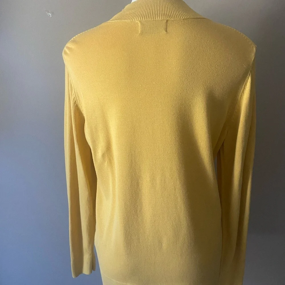 Old Navy Women’s Mustard Knit Long Sleeve Mock Neck Cotton Blend Sweater Size XL